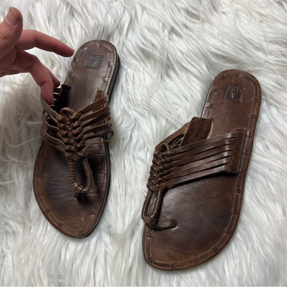 FRYE leather flats